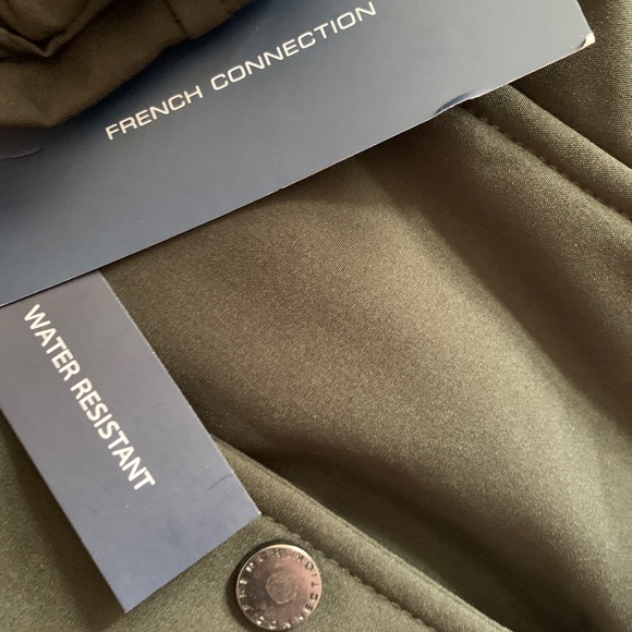 NWT FRENCH CONNECTION💥HP🎉Versatile Coat Olive, S - Picture 5 of 15